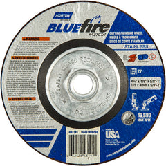‎4-1/2″ × 1/8″ × 5/8″ BlueFire Non-Woven Depressed Center Wheel Type 27 - Industrial Tool & Supply