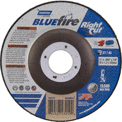 ‎4-1/2 × 1/16 × 7/8″ BlueFire RightCut Cutting Wheel A 36 R Type 27/42 - Industrial Tool & Supply