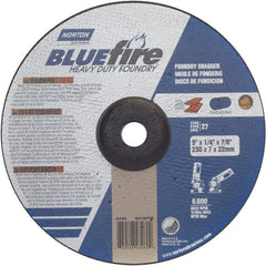 9″ × 1/4″ × 7/8″ BlueFire Non-Woven Depressed Center Wheel Type 27 Zirconia Alumina / Aluminum Oxide - Industrial Tool & Supply