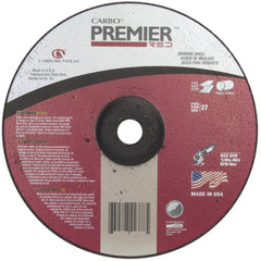 5″ × 0.045″ × 7/8″ - Zirconia Alumina - Premier Redcut - Depressed Center Wheel - Industrial Tool & Supply