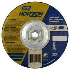‎7″ × 1/8″ × 5/8″-11 NorZon Plus Non-Woven Depressed Center Wheel Type 27 - Industrial Tool & Supply