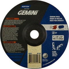 7 × 1/8 × 7/8″ Gemini Long Life Grinding Wheel A 24 R Type 27 - Industrial Tool & Supply