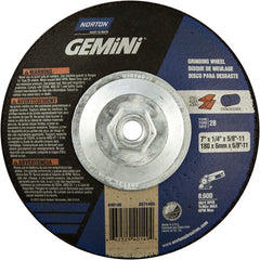 7″ × 1/4″ × 5/8″ Gemini Non-Woven Depressed Center Wheel Type 28 Saucer - Industrial Tool & Supply