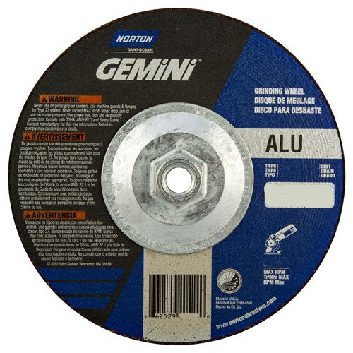 ‎7″ × 1/4″ × 5/8″-11 Gemini Non-Woven Depressed Center Wheel Type 27 24 Grit - Industrial Tool & Supply