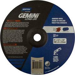 9″ × 1/4″ × 7/8″ Gemini Non-Woven Depressed Center Wheel Type 27 20 Case - Industrial Tool & Supply