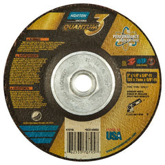 ‎5″ × 1/4″ × 5/8″-11 - T27 - Quantum 3 Depressed Center Wheel - Industrial Tool & Supply