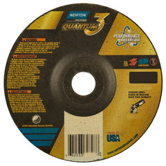 6″ × 1/4″ × 7/8″ - T27 - Quantum 3 Depressed Center Wheel - Industrial Tool & Supply