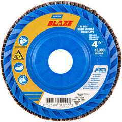 ‎4-1/2″ × 1/4″ × 7/8″ SG Blaze R980P Flap Disc Type 27 Flat 80 Grit - Industrial Tool & Supply