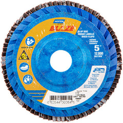 5 × 7/8″ Blaze Plastic Flat Flap Disc Type 27 60 Grit R980P Premium Ceramic Alumina - Industrial Tool & Supply