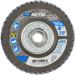‎4-1/2 × 5/8 - 11″ Metal Fiberglass Conical Flap Disc Type 29 80 Grit R828T Zirconia Alumina - Industrial Tool & Supply