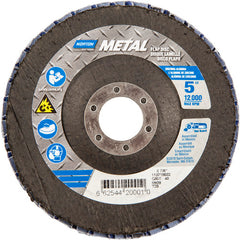 5″ × 1/4″ × 7/8″ Metal Flap Disc Type 29 Conical 40 Grit Zirconia Alumina - Industrial Tool & Supply