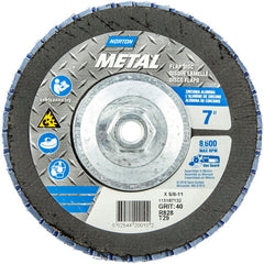 ‎7 × 5/8 - 11″ Metal Fiberglass Conical Flap Disc Type 29 P40 Grit R828 Zirconia Alumina - Industrial Tool & Supply