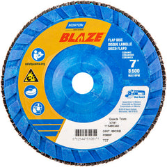 7″ × 1/4″ × 7/8″ SG Blaze R980P Flap Disc Type 27 Flat 80 Grit - Industrial Tool & Supply
