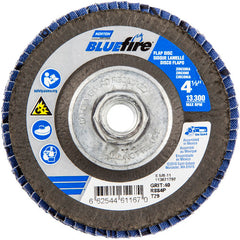 ‎4-1/2 × 5/8 - 11″ BlueFire Fiberglass Conical Flap Disc Type 29 P40 Grit R884P Zirconia Alumina - Industrial Tool & Supply