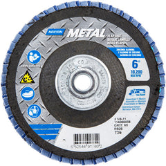6″ × 1/4″ × 5/8″ Metal Flap Disc Type 29 Conical 60 Grit Zirconia Alumina - Industrial Tool & Supply
