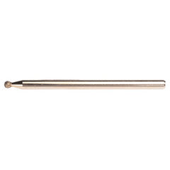 3/32″ - Electroplated CBN Mandrel-100 Grit - Spherical Ball end - Industrial Tool & Supply