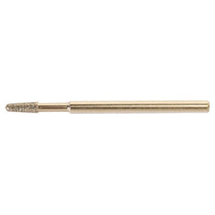 0.078″-0.110″ 5/16″ - Electroplated CBN Mandrel-100 Grit - Round End Taper - Industrial Tool & Supply