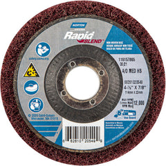 ‎4-1/2″ × 7/8″ Rapid Prep Depressed Center Finishing Wheel 150-180 Grit Aluminum Oxide - Industrial Tool & Supply
