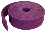 4'' x 30 ft. - Maroon - Aluminum Oxide Very Fine Grit - Bear-Tex Clean & Blend Roll - Industrial Tool & Supply