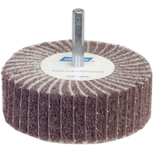 2″ × 1″ × 1/4″ Interleaf Non-Woven Flap Wheel 80 Grit Aluminum Oxide - Industrial Tool & Supply
