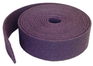 4'' x 30 ft. - Maroon - Aluminum Oxide Fine Grit - Bear-Tex Clean & Blend Roll - Industrial Tool & Supply