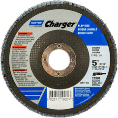 5″ × 1/4″ × 7/8″ Charger R822 Flap Disc Type 29 Conical 60 Grit - Industrial Tool & Supply