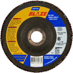 6″ × 7/8″ 60 Grit Type 27 Blaze Flap Disc - Industrial Tool & Supply