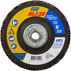 ‎6″ × 5/8″-11 40 Grit Type 27 Blaze Flap Disc - Industrial Tool & Supply