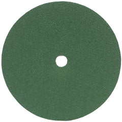 7″ × 1/4″ × 7/8″ GreenLyte Plus SG F986 Fiber Disc 50 Grit Ceramic Alumina - Industrial Tool & Supply