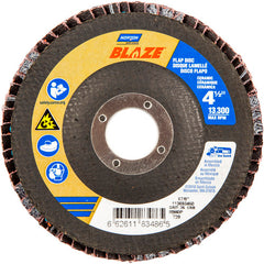 ‎4-1/2 × 7/8″ Blaze Fiberglass Conical Flap Disc Type 29 36 Grit R980P Premium Ceramic Alumina - Industrial Tool & Supply