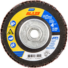 ‎4-1/2 × 5/8 - 11″ Blaze Fiberglass Conical Flap Disc Type 29 36 Grit R980P Premium Ceramic Alumina - Industrial Tool & Supply