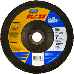 7″ × 1/4″ × 7/8″ SG Blaze R980P Flap Disc Type 29 Conical 80 Grit - Industrial Tool & Supply