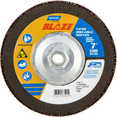 7″ × 1/4″ × 5/8″ SG Blaze R980P Flap Disc Type 29 Conical 80 Grit - Industrial Tool & Supply
