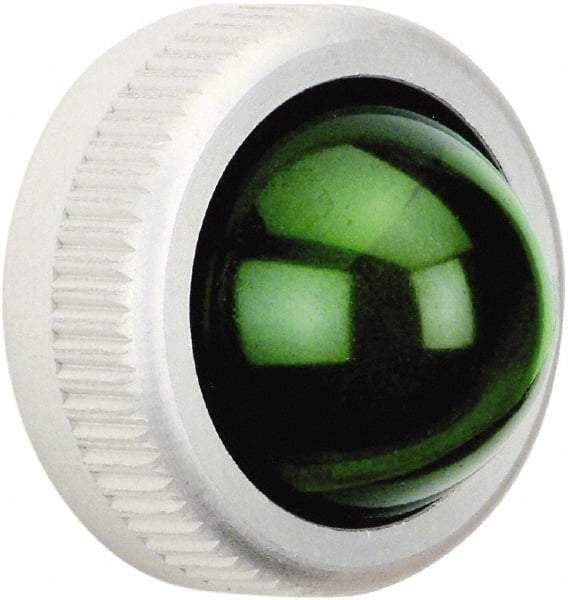Schneider Electric - Round Pilot and Indicator Light Lens - Green - Industrial Tool & Supply