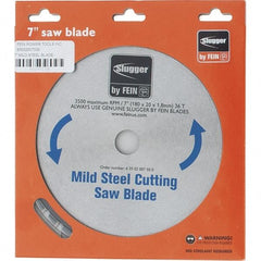 Fein - 7" Diam, 0.7874" Arbor Hole Diam, 36 Tooth Wet & Dry Cut Saw Blade - Carbide-Tipped, Standard Round Arbor - Industrial Tool & Supply