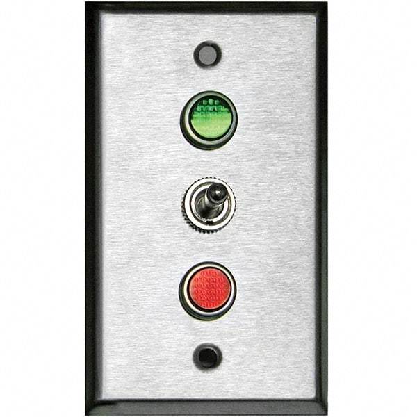 TAPCO - Galvanized Traffic Sign Light Switch - Silver - Industrial Tool & Supply