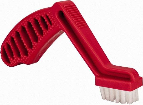 3M - 6 Rows x 4 Columns Parts Brush - 9" OAL, 5/8" Trim Length, Plastic Pistol Handle - Industrial Tool & Supply