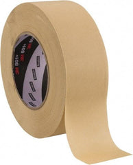 3M - 48mm Wide x 55 m Long Tan Paper Masking Tape - Series 501+, 7.3 mil Thick, 26 In/Lb Tensile Strength - Industrial Tool & Supply