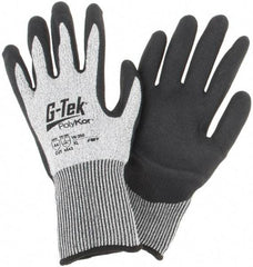 PIP - Size XL, ANSI Cut Lvl A4, Cut Resistant Gloves - Palm & Fingers Coated, Salt & Pepper - Industrial Tool & Supply