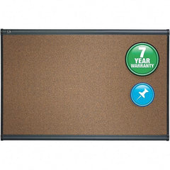 Quartet - 24" High x 36" Wide Cubicle Magnetic - Cork, Includes Mounting Kit - Industrial Tool & Supply