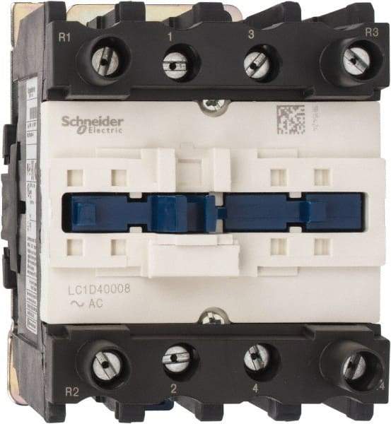 Schneider Electric - 4 Pole, 120 Coil VAC at 60 Hz, 60 Amp at 440 VAC, Nonreversible IEC Contactor - Bureau Veritas, CCC, CSA, CSA C22.2 No. 14, DNV, EN/IEC 60947-4-1, EN/IEC 60947-5-1, GL, GOST, LROS, RINA, RoHS Compliant, UL 508, UL Listed - Industrial Tool & Supply