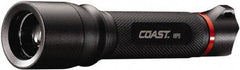 Coast Cutlery - White LED Bulb, 121 Lumens, Industrial/Tactical Flashlight - Black Aluminum Body, 1 AA Alkaline Battery Included - Industrial Tool & Supply