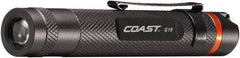 Coast Cutlery - White LED Bulb, 18 Lumens, Mini Flashlight - Black Aluminum Body, 1 AAA Alkaline Battery Included - Industrial Tool & Supply