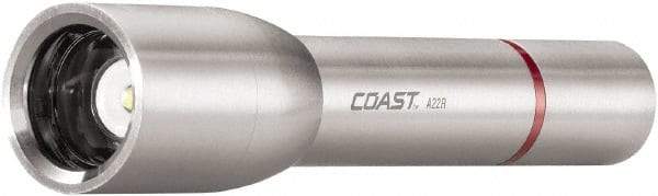Coast Cutlery - White LED Bulb, 340 Lumens, Industrial/Tactical Flashlight - Silver Stainless Steel Body, 3 AA Batteries Included - Industrial Tool & Supply