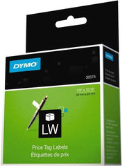 Dymo - 15/16" Wide x 15/16" Long, White Price Tag - For DYMO LabelWriter Printers - Industrial Tool & Supply
