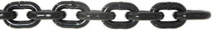 Value Collection - 9/32" Welded Alloy Chain - 3,500 Lb Capacity, Grade 80, 25' Long, Black Lacquer Finish - Industrial Tool & Supply