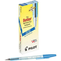 Pilot - Conical Ball Point Pen - Blue - Industrial Tool & Supply