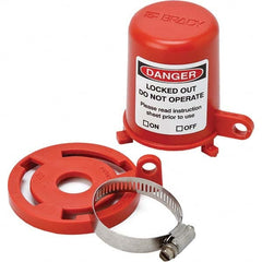 Brady - Pneumatic & Valve Lockouts Type: Plug Valve Lockout Maximum Valve Handle Size (Inch): 1.380 - Industrial Tool & Supply