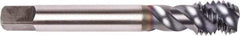 Union Butterfield - 5/8-18 UNF 3 Flute 2B Modified Bottoming Spiral Flute Tap - Powdered Metal, TiCN Finish, 3.937" OAL, Right Hand Flute, Right Hand Thread, Series 1676AP - Industrial Tool & Supply