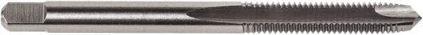 Union Butterfield - #4-40 UNC, 2 Flute, Oxide Finish, Cobalt Spiral Point Tap - Plug Chamfer, Right Hand Thread, 1-7/8" OAL, 9/16" Thread Length, 0.141" Shank Diam, 3B Class of Fit, Series 1634 - Exact Industrial Supply
